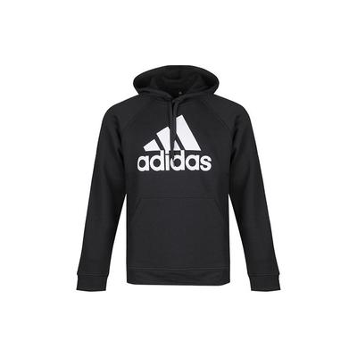 adidas Pletená mikina s kapucňou s potlačou loga Pánske topy Čierna CV6801