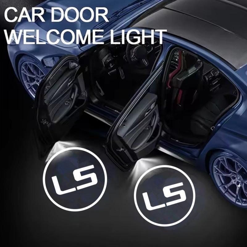 2PCS For Lexus LS 2005-2024 LS300 LS400 LS500 LS600 LS460 Led Emblem Lamps Car Door Lights Luces Projector