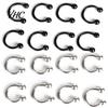 10 Stück Edelstahl Hufeisen Bar Lippe Nase Septum Ohrring Ohrstecker Body Piercing