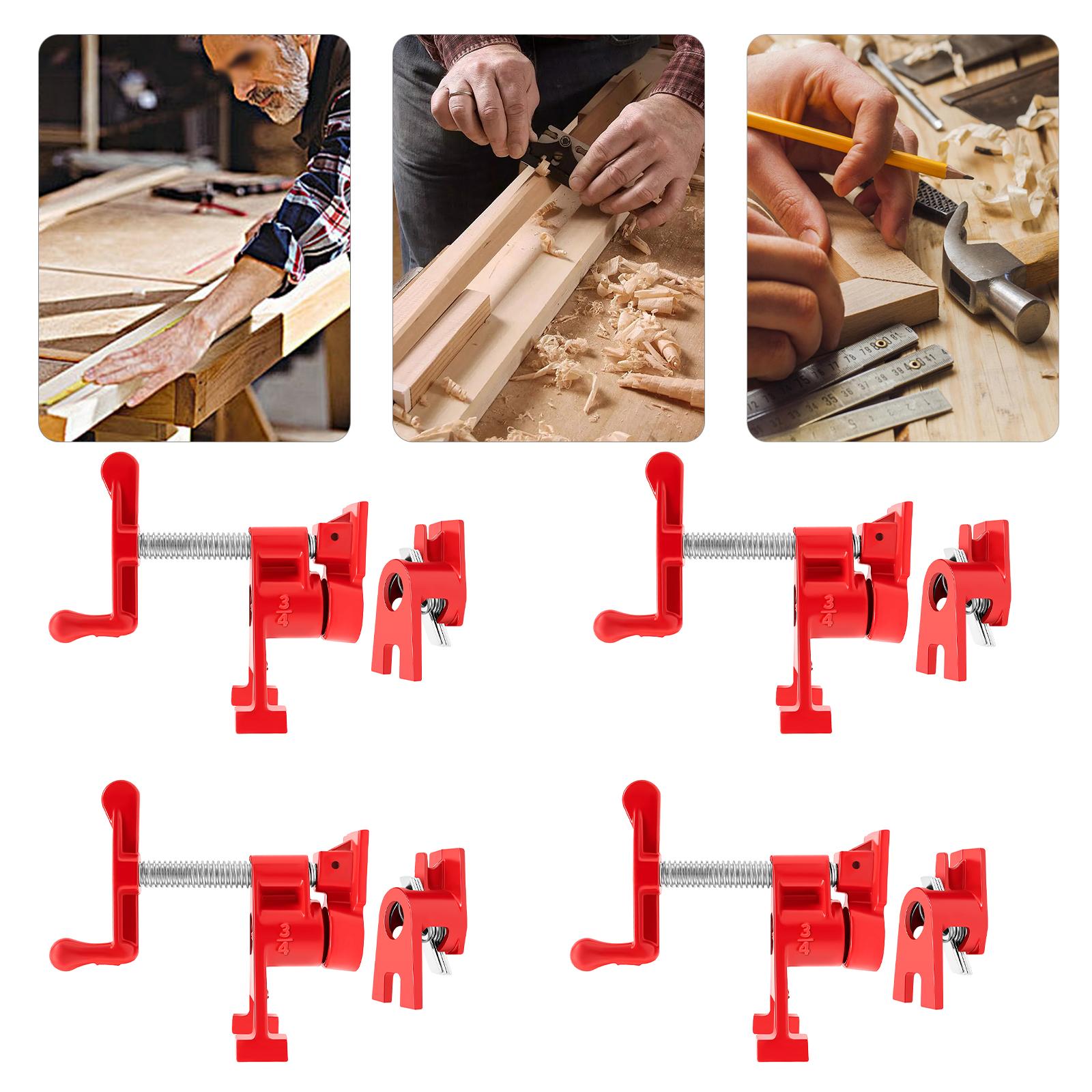 4Pack 3/4  Wood Gluing Pipe Clamp Set Heavy Duty Cast Iron Bar Clamps Workbench Pipe Clamps for Metalworking, Woodworking United States