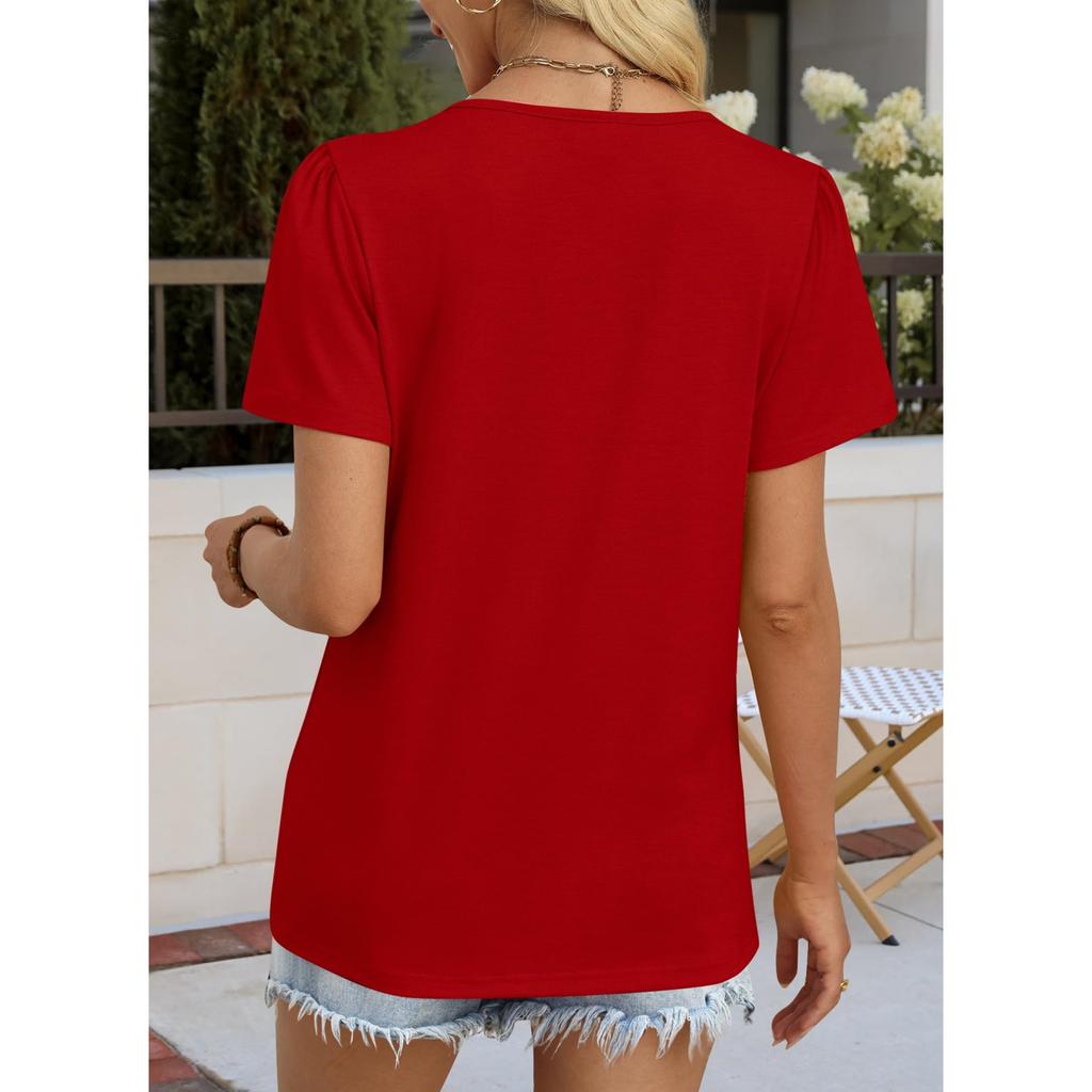 Women's Fashionable Loose,fitting Casual Summer Short,sleeved T,shirt