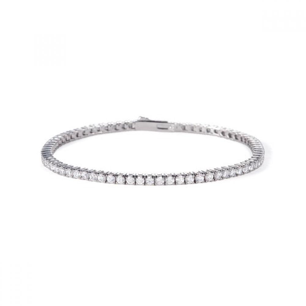 

Tani By mineTani Round Bracelet 2mm Olivia Prong Silver/2mm_L