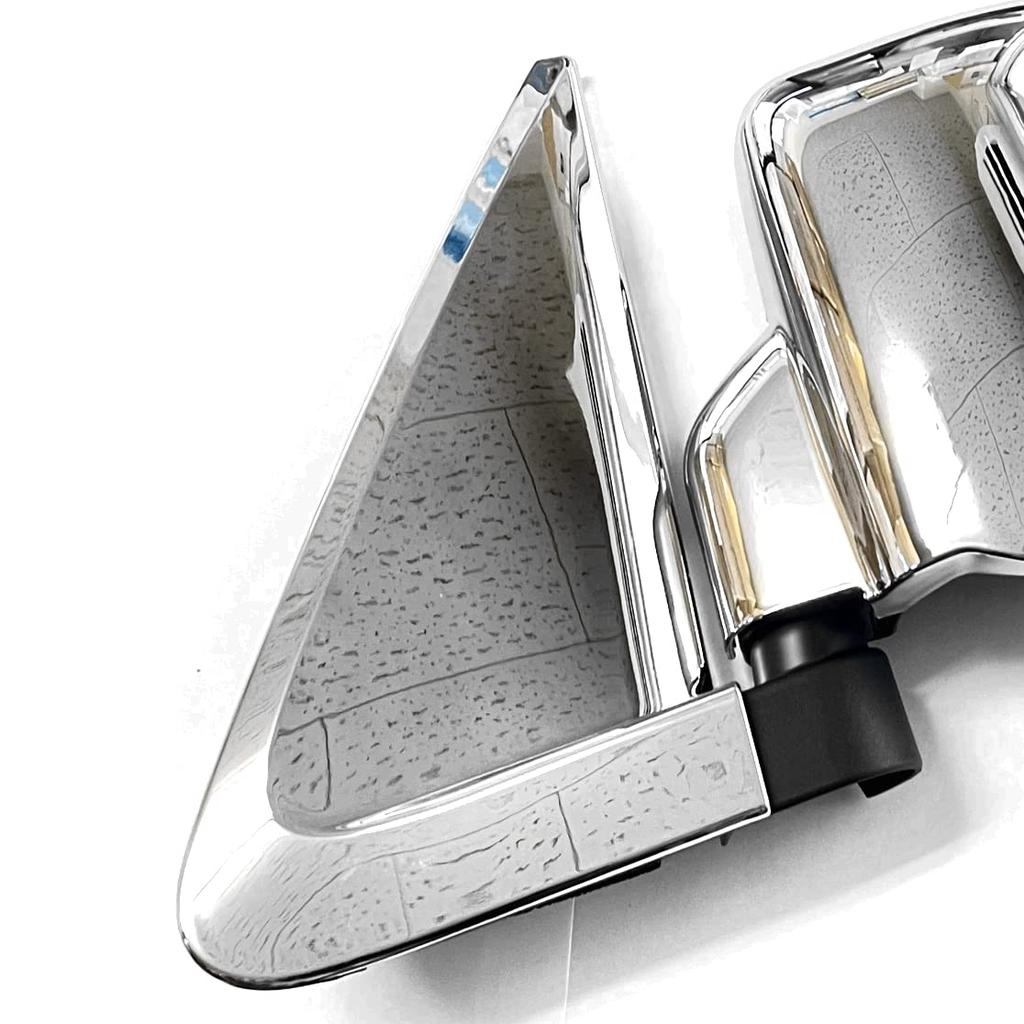 CGP Door Mirror Base Covers, Adhesive Type, Chrome, for Late Model Hijet Trucks (December 2021 and later), CGP-5945