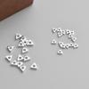 Handmade S999 Sterling Silver Triangle Spacer Beads for DIY Jewelry and Accessories.