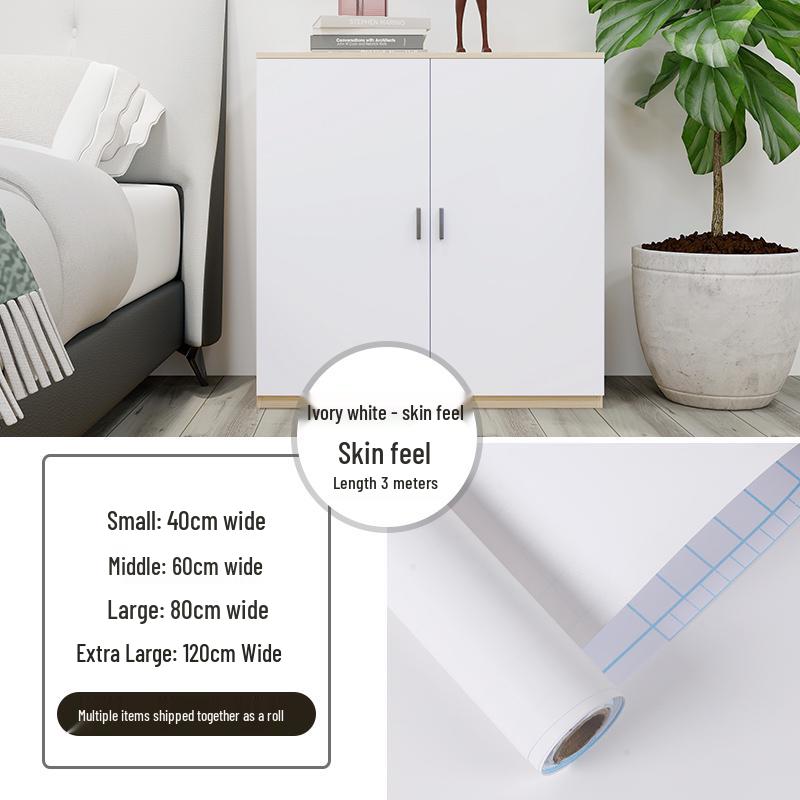Self-Adhesive Skin-Feel Film: Furniture & Cabinet Renovation Wallpaper