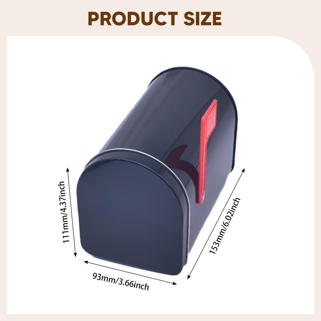 Tinplate Mailbox, Retro Style DIY Projects Decoration Mini Mailbox, for Mail House Valentine Classroom, Playhouse, Farmhouse