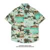 Beach Short-sleeve Floral Shirt for Men and Women, Couple Style, New Summer Seaside Hawaiian Shirt