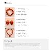 Vintage Amber Resin Heart Acrylic Pendant Earrings Necklace New Handmade Creative Geometric Bracelet Jewelry Set for Women Gifts