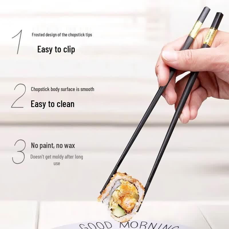 Xinyizi Premium Alloy Chopsticks - 10 Pairs