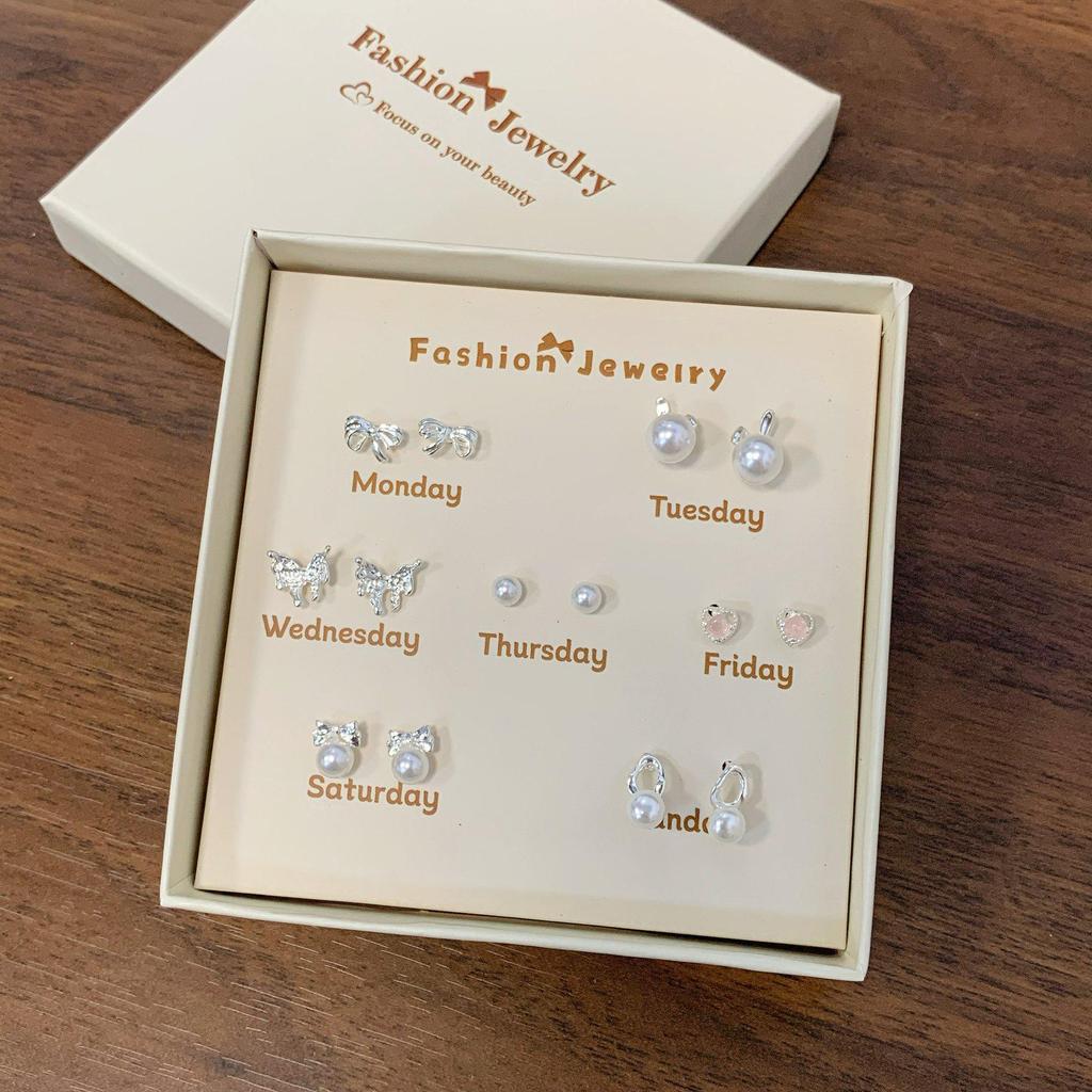 Letnie Kolczyki Serce z Kwiatami Pudełko Prezentowe: Wszechstronne codzienne ubrania dla kobiet i studentek