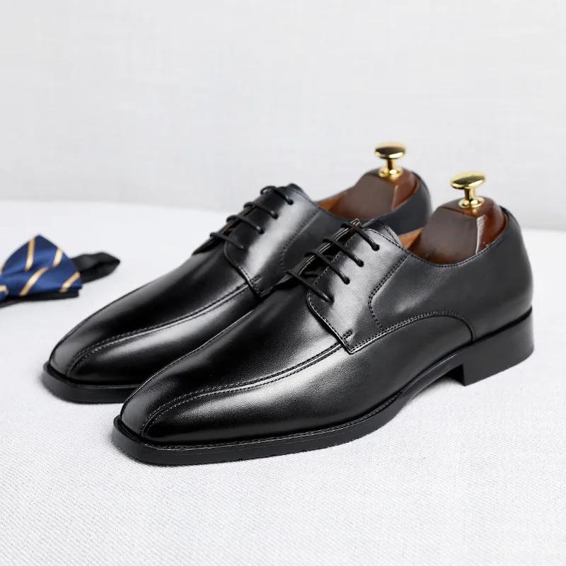 Italian Men Shoe Autumn Polishing Elegant Social Shoes Men Business Dress Shoe Casual Flat Shoe Men Party Wedding Shoes