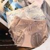 Big Size Female Spring and Summer Sexy Lace Hollow Mesh Cotton 10A Anti Bacterial Briefs
