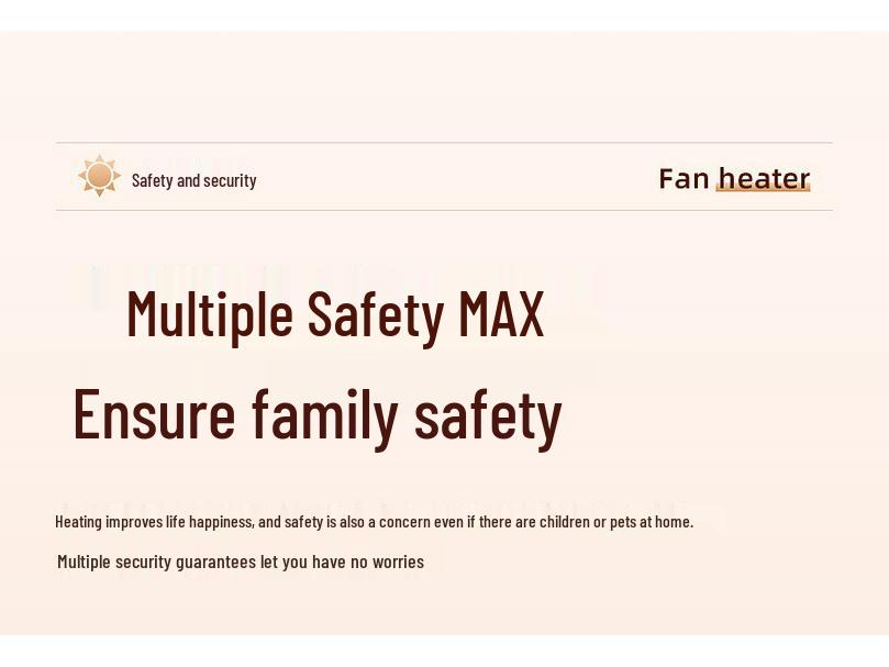 Energy-Saving Vertical Fan Heater for Home and Bathroom