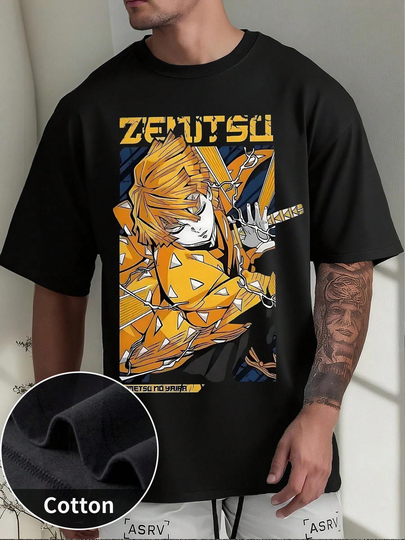 

Fashion Tshirt Shanyi Pattern SpringSummer New Mens Casual Fashion Hip Hop Y2K Unisex Tshirt S