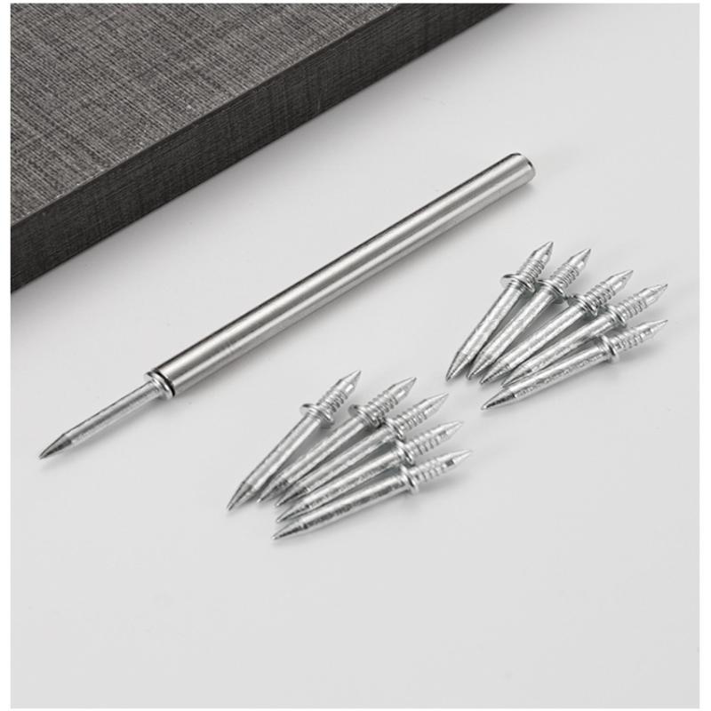 50/100 Stück Stück Doppelkopfnägel Nahtlose Nägel Sockelleistenfaden Nahtloser Nagel Ohne Spuren Metall Rostfeste Nägel Holz Spurlos