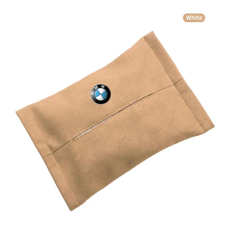 1PCS Holder Sun Visor Seat Back M LOGO Car Tissue Box For BMW X7 X3 X4 X5 X6 3 4 5 6 7 Series Z4 M M3 M5 M6 E38 E39 E46 E53 E60 E61 E64