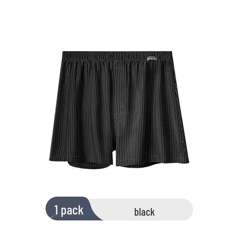 

Men s Ultra-Thin Striped Boxer Briefs – Breathable, Loose, A-Line Underwear L (45-65 kg)