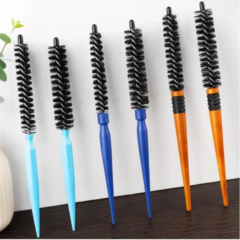Salon Professionelle Mini-Rundbürste 1/2 Stück 16 mm/22 mm Verdrehtes Design Leicht für kurzes langes Haar DIY Friseur