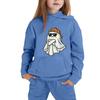 Kids Hoodie with Halloween Print - Long Sleeve Pullover Sweatshirt for Boys and Girls