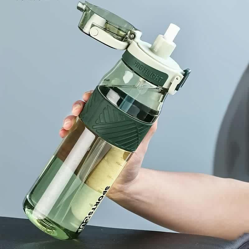 

Leak-Proof Portable Sports Water Bottle - 1000ml Durable PC Material with Secure White Cap & Handle Water Bottles 1.0L