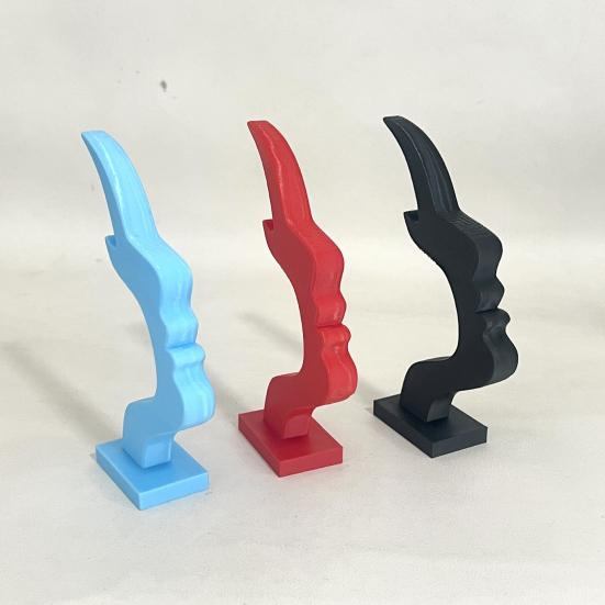 Minimalist Face Eyeglass Holder Desktop Human Side Face Eyeglass Stand Decorative Glasses Stand for Home Office Desk Bedroom Dresser