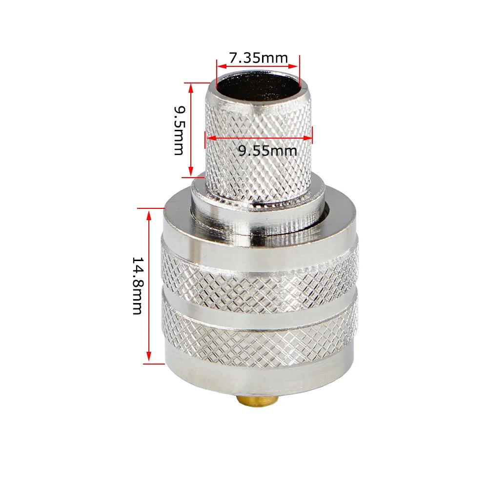 50 stk. PL259 UHF hannplugg RF koaksialkontakt krympe for RG8 LMR400 RG213 RG165 RG214 RG393 pigtail-kabel