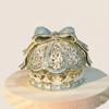 Desktop Design Enamel Color Crown Light Luxury Ring Holder Creative Gift Box  Wedding Proposal
