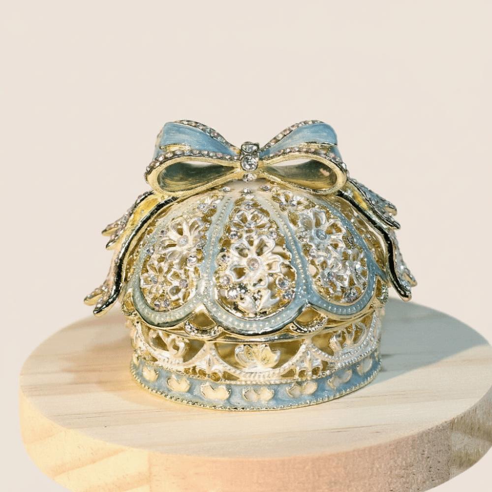 Desktop Design Enamel Color Crown Light Luxury Ring Holder Creative Gift Box Wedding Proposal