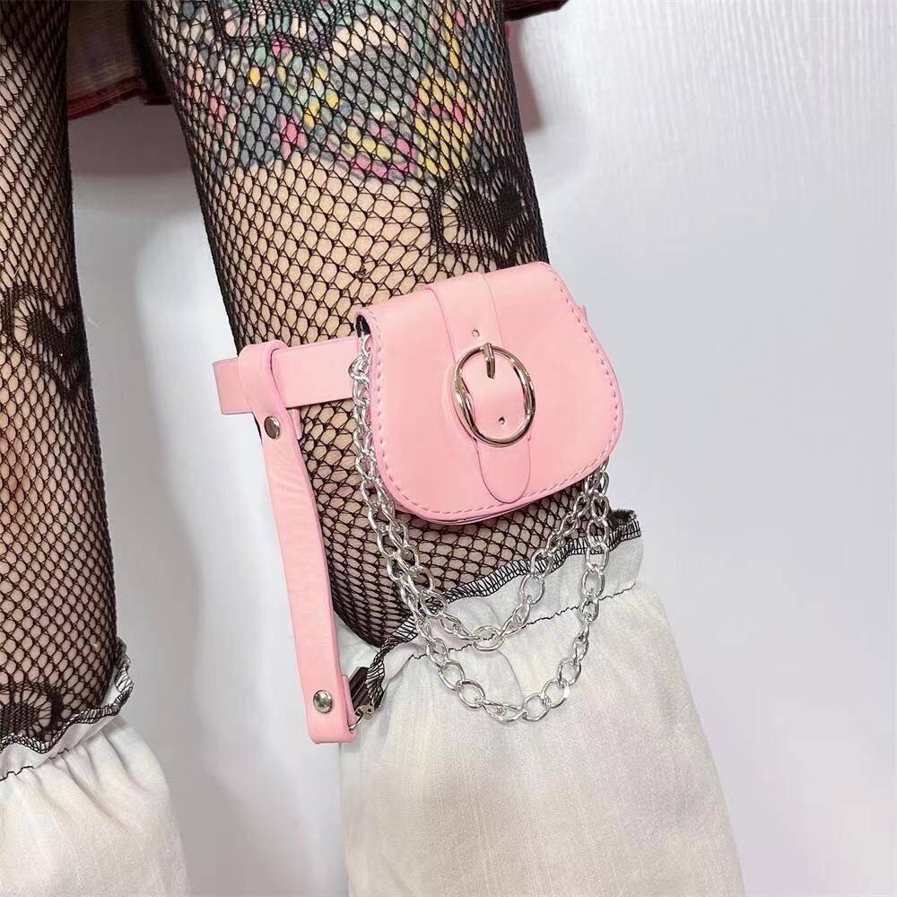 Goth Sexy Thigh Harness Chain Punk leg Stockings Bondage Belt Creative Leg Bag Garter Belt  Girl