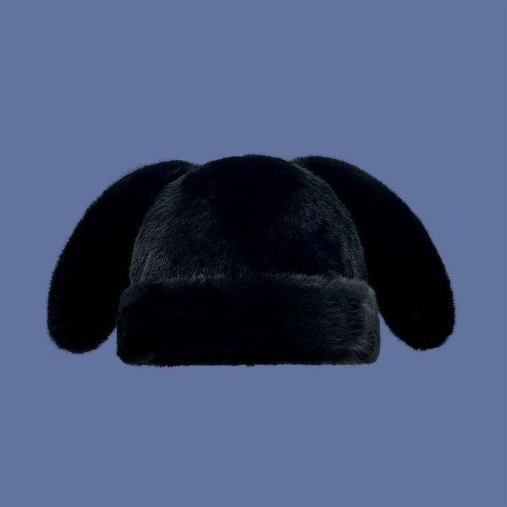 Ear Protection Rabbit Ear Hat Cute Rabbit Ear Bucket Hat Warm Fur Winter Hat Winter