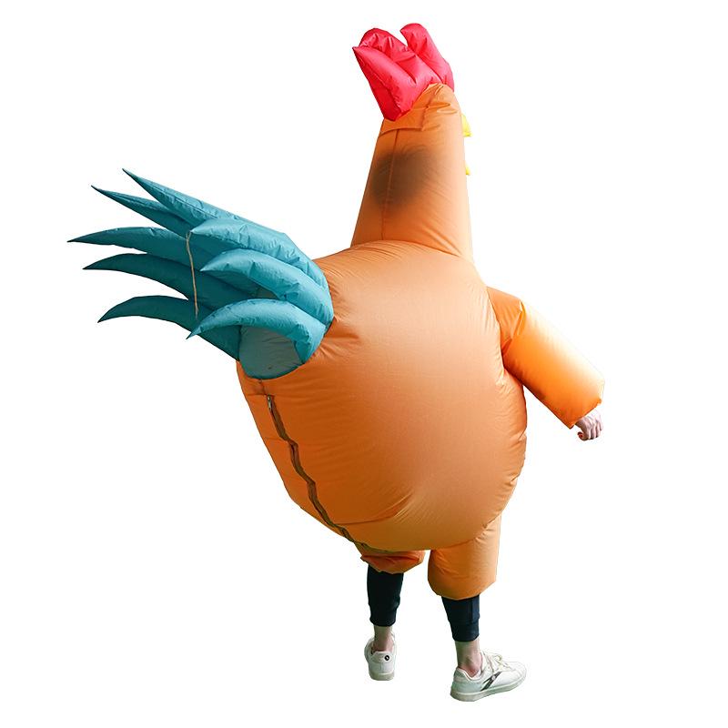 Pineapple Chicken Inflatable Costume - Funny Rooster Mascot for Stage Performances