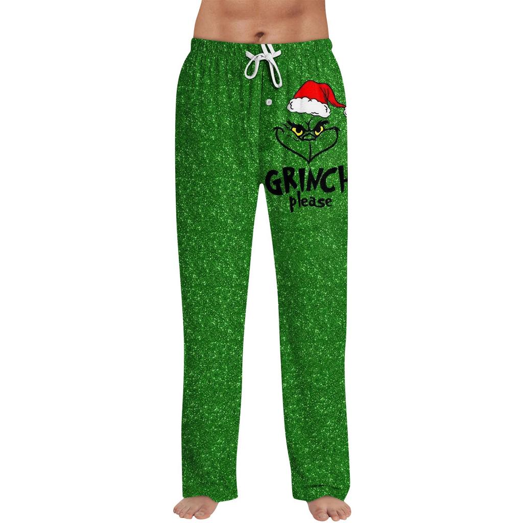 Men's Allover Printed Home Pants Sleeping Pajama Pants Long Pants Pajama Pants Yoga Pants