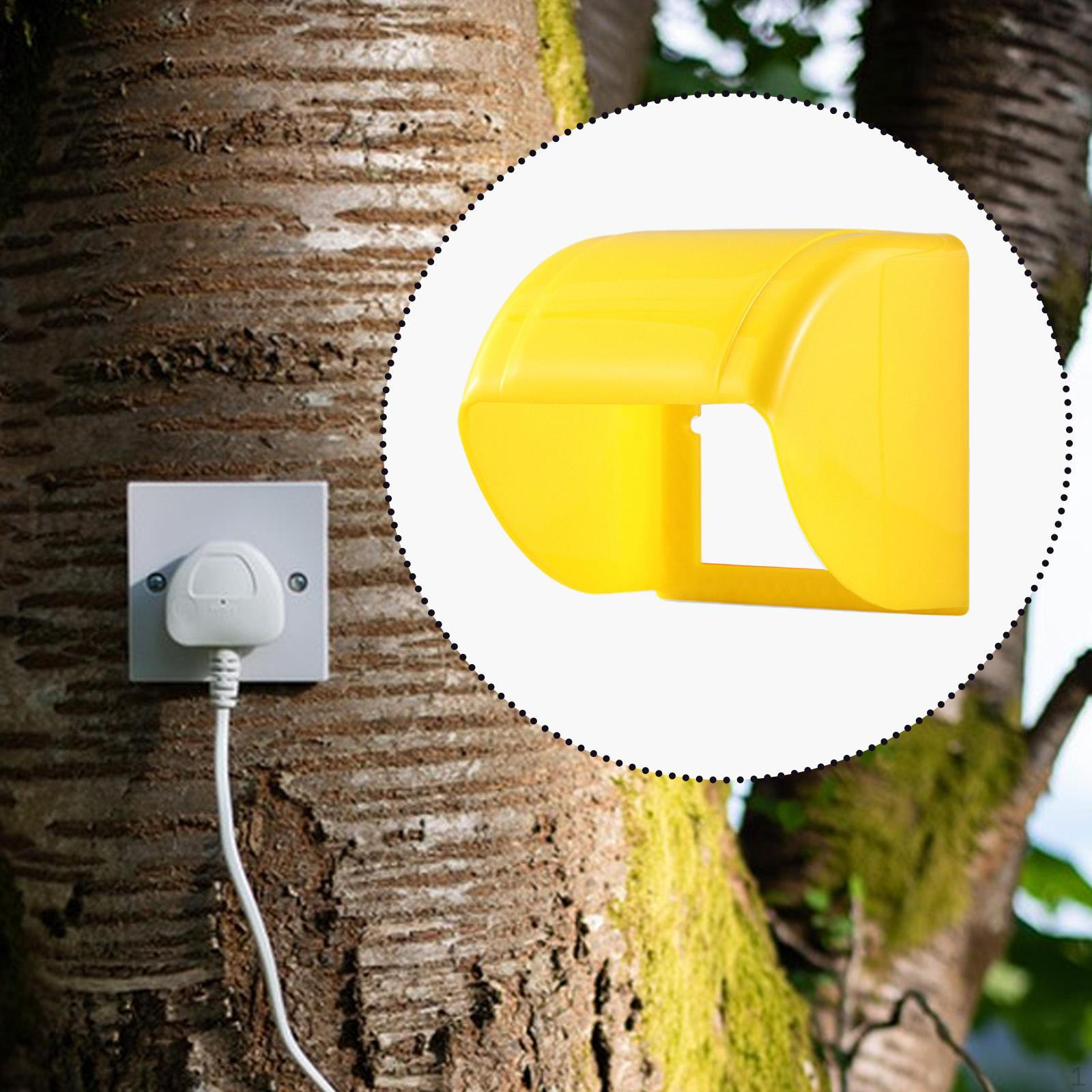 

Cover 86 Type Wall Switch Dustproof Waterproof Receptacle Protector for Outside Office жовтий