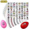 480/960pcs Cartoon Expressions Stickers Self-Adhesive Eyes Mouth Sticker With Playful Faces For Scrapbook DIY Decoration Parties