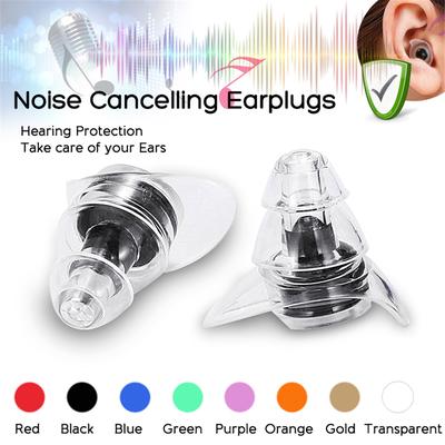 2pcs Noise Cancelling Musicsafe Ear Plugs Hearing Protection Concerts Sleeping