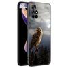 Cute Owl Animal Phone Case For Xiaomi Redmi Note 7 8 9 10 Lite 11 11E 11T 12 Pro 11S 4G 10T 5G 8T 9S 10S Soft TPU Black Cover