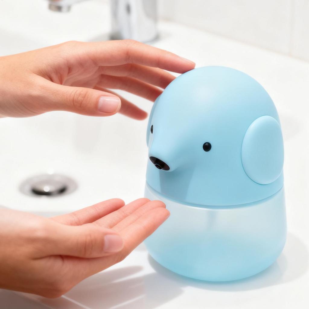 Dispenser Automatico di Sapone Schiumogeno Ricaricabile Impermeabile Senza Contatto Cucina Dispenser Automatico di Detersivo per Piatti Per Piano Bagno