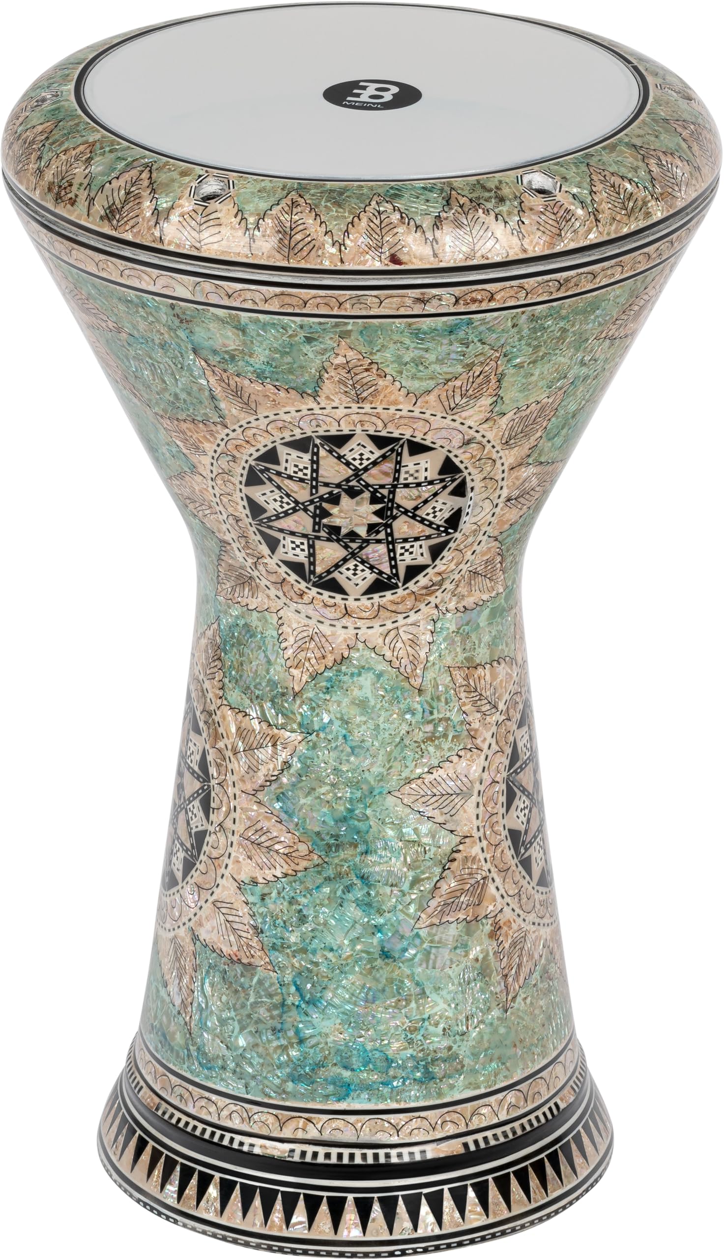 

MEINL Percussion Doumbek Artisan Edition Doumbek 8 Mosaic White Pearl AEED4 3/4 x9 Queen, []