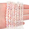 1String 3/4/6/8/10mm Transparent AB Color Crystal Beads Round Square Loose Spacer Glass Beads For DIY Bracelet Necklace Jewelry