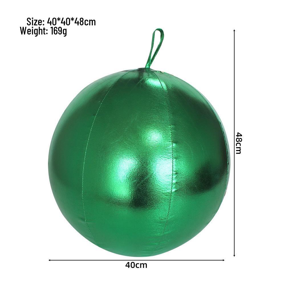 Outdoor Christmas PVC Inflatable Ball & Candy Cane Pendant Decoration