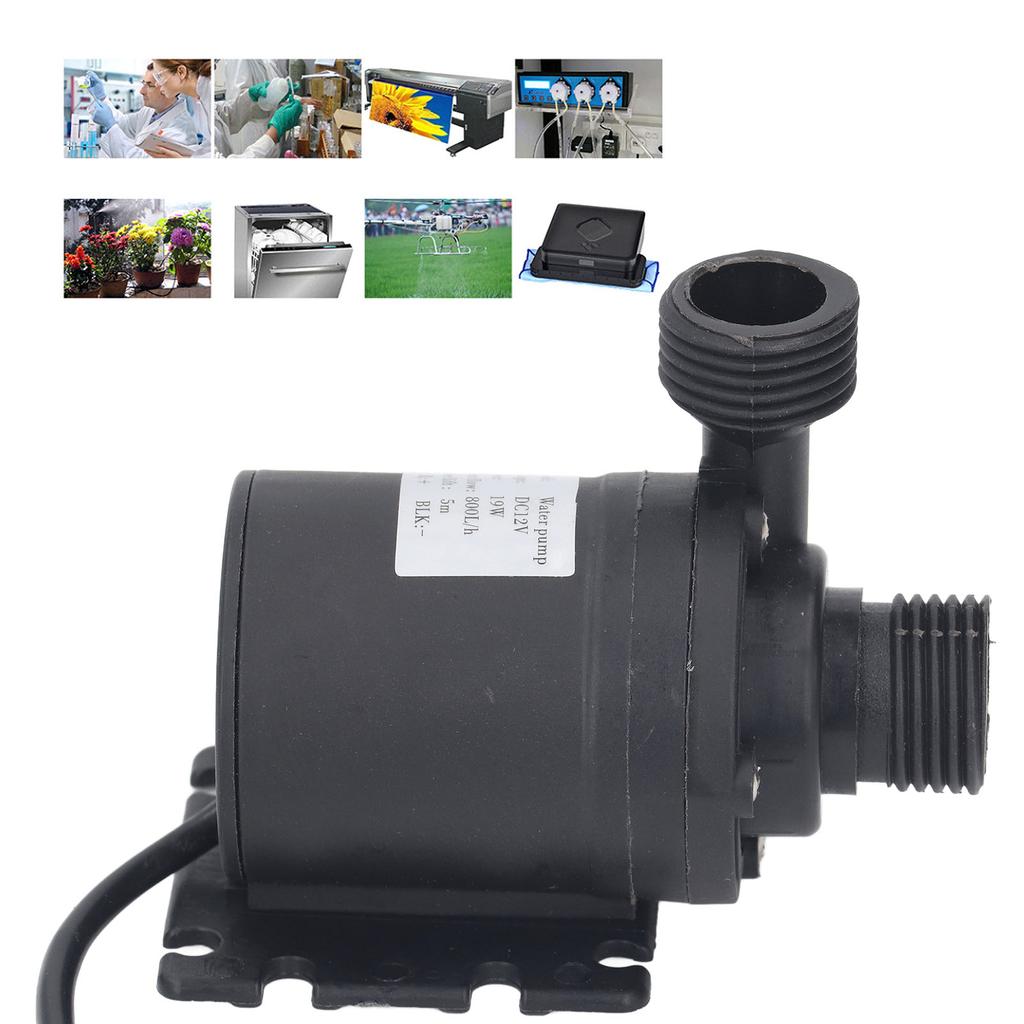 Ponorné čerpadlo 5M Lift 200 GPH 800 l/H Tiché vodní čerpadlo pro fontánové hydroponické jezírkové akvárium 20 mm