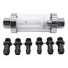 Car Fuel Filter with 6 Hoses Reusable Inline Fuel Filter Replacement Fuel Filter for Universal 3/8in 1/4in 5/16in Hose Fuel Filters5