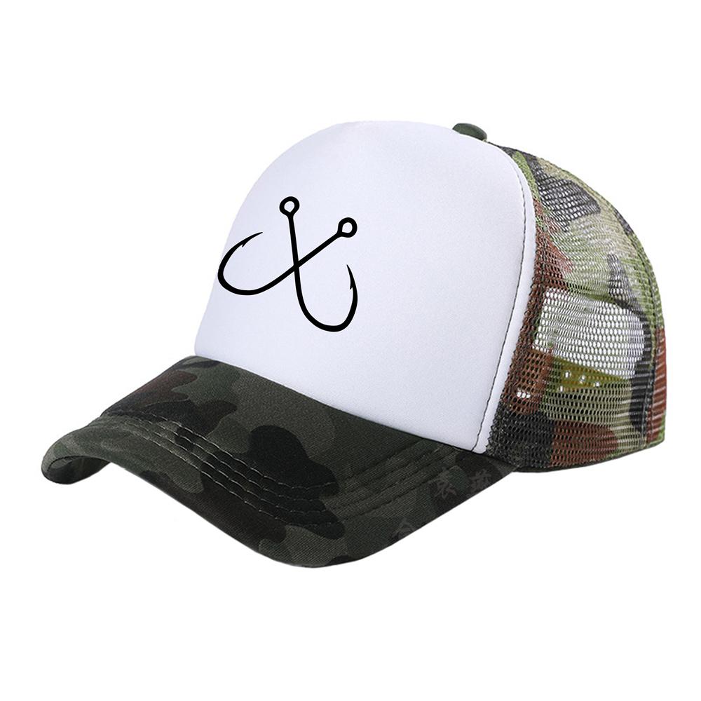 Fish Fishing Trucker Cap Fish Hunt Cap for Fisher Hook Baseball Cap Pike Fish Cool Summer Mesh Hats MZ