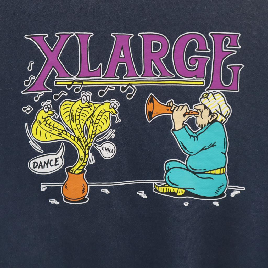 XLARGE Long sleeve sweat trainer M Navy Men's Used