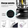 Camping Lamp Outdoor Retro Lantern Torch LED Light Retro Hanging Lamp Rechargeable Portable Campsite Light Tent Emergency Light Christmas Lighting
