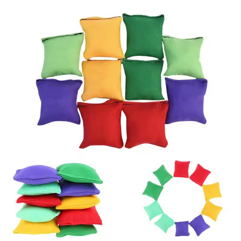 5Pcs Sandbag Game Toss Tossing Kids Outdoor Cornhole Beanbags Toy Gamesprops Beanbag Hole Hand Toys Sports Family Sand