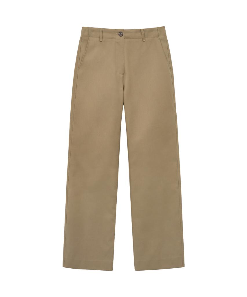 Siyajyu Sipt7173 Low-Rise Urban Cotton Pants_Beige