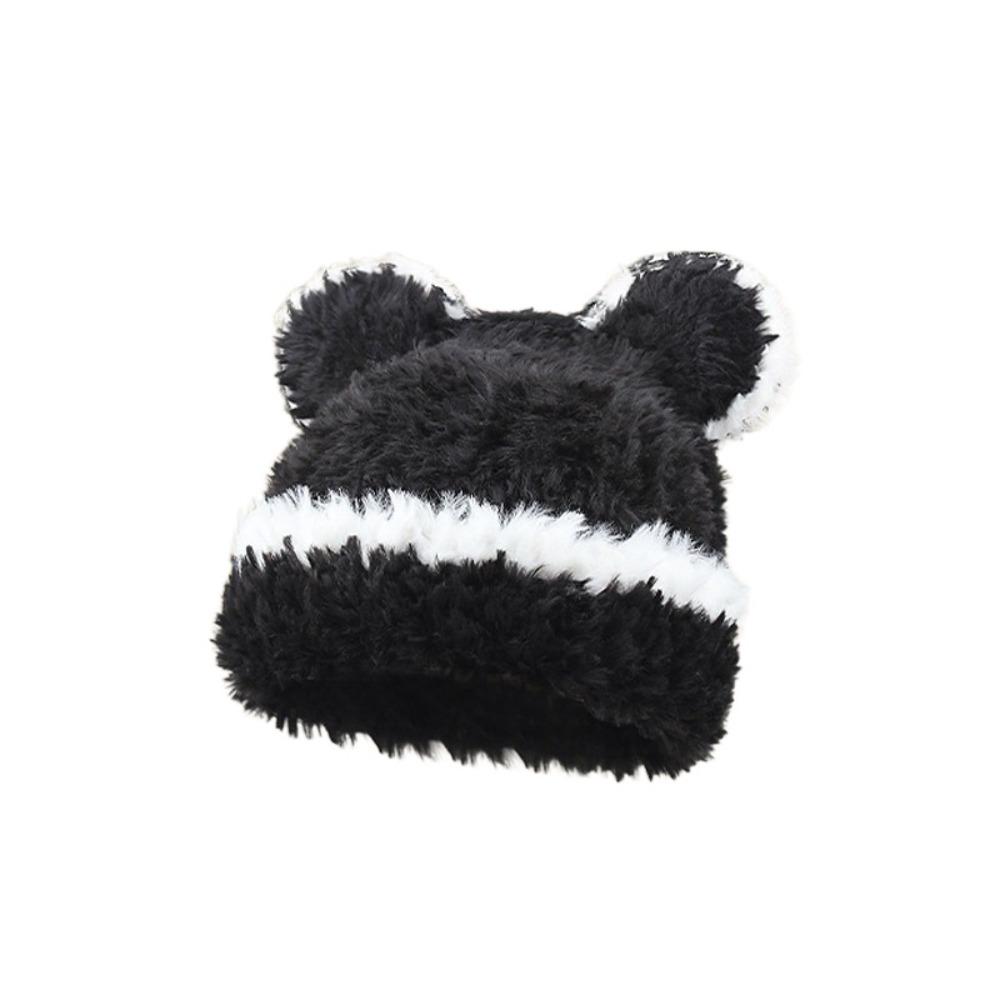 Thickened Winter Fluffy Fur Hat\ Soft Ear Protection Cold Cap Casual Warm Beanie Hats Women Female