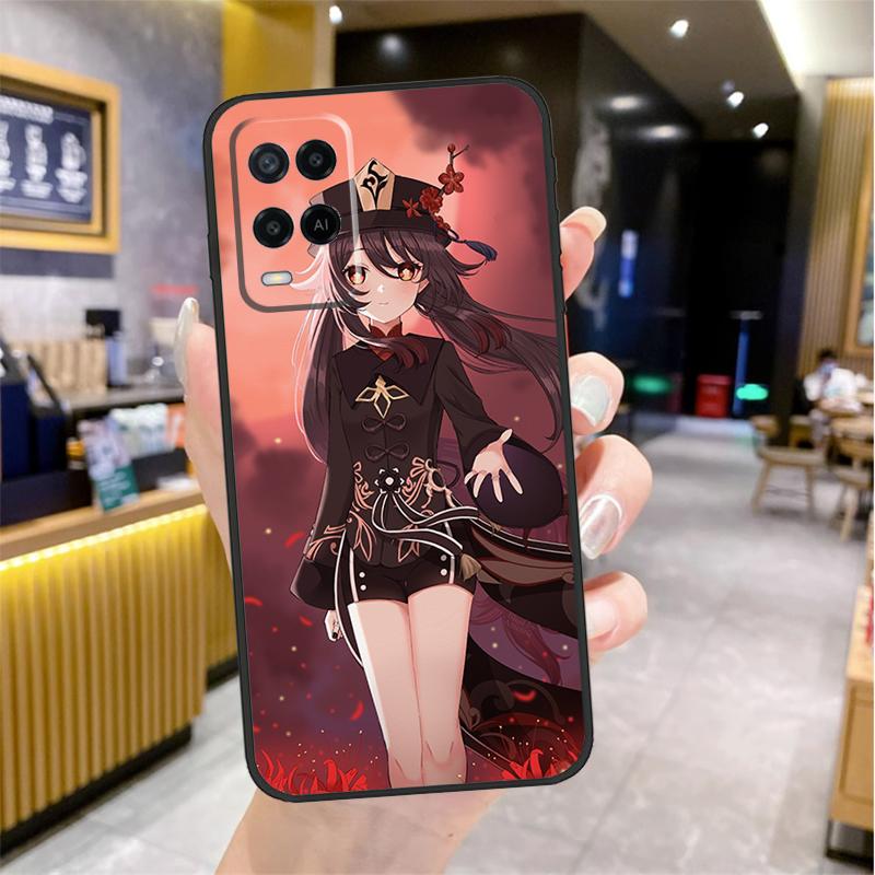 Genshin Impact Hutao Case For Oppo A98 A18 A38 A58 A78 A60 A80 A40 A96 A76 A16 A94 A74 A54 A15 A17 A57 A77 A5 Pro
