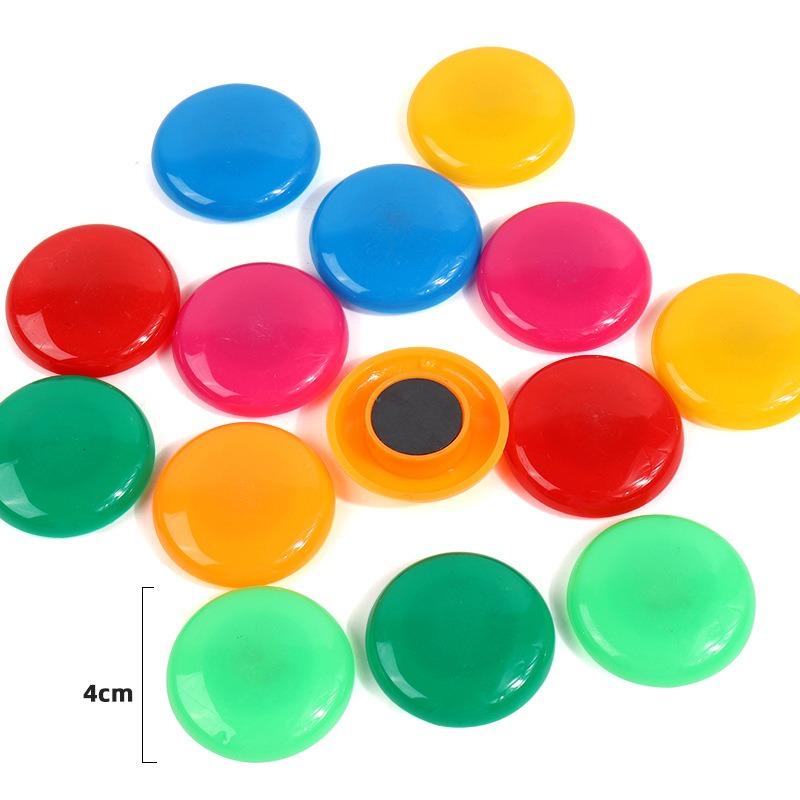 Mm Colored Round Plastic Magnetic Magnet For Fridge Whiteboard Blackboard